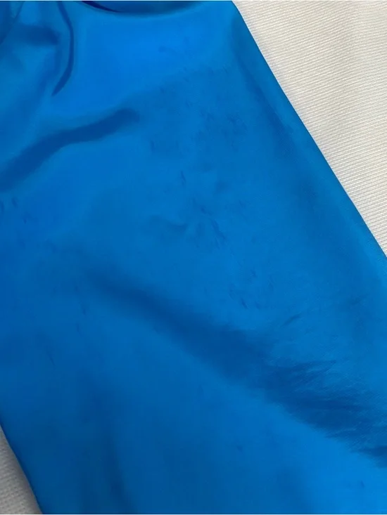 Vtg Jessica West Blouse Tuxedo Ruffle Button Down Blue Blouse Sz 16 Fairycore - Picture 16 of 16